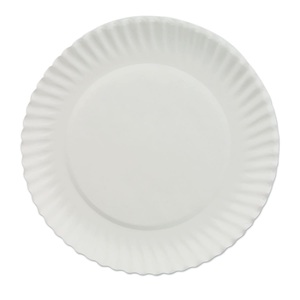 Round Paper Plate White 9" (Case 1200)