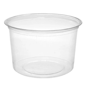Vegware PLA Round Deli Container Round Clear 12OZ (Case 500)