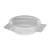 Round Hinged Container Clear 8" (Case 280)