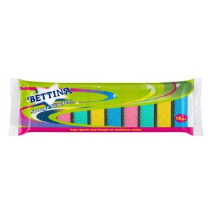 Bettina Sponge Scourers Pack 10 (Case 10 Packs)