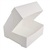 Self-Locking Cake Box White 7x7x3" (Case 250)