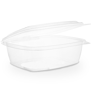 PLA Hinged Deli Pot Clear 32OZ (Case 200)