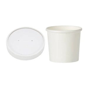 Heavy Duty Food Containers & Lid Combi White 16OZ (Case 250)