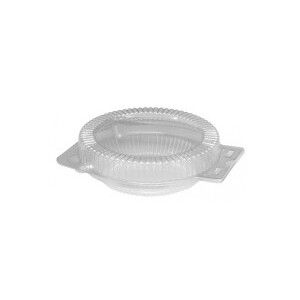 Round Hinged Container Clear 8" (Case 280)