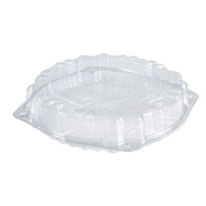 Round Hinged Cake Container Clear 190x100MM (Case 200)