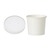 Heavy Duty Food Containers & Lid Combi White 16OZ (Case 250)