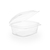 PLA Hinged Deli Pot Clear 8OZ (Case 300)