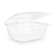 PLA Hinged Deli Pot Clear 48OZ (Case 200)