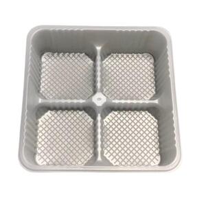 Apple and Blackcurrant Tray Shallow Four Cavity Clear (Case 1200)