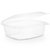 PLA Hinged Deli Pot Clear 32OZ (Case 200)